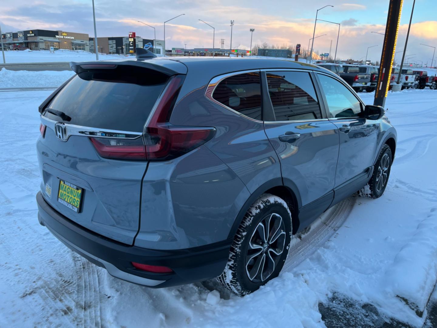 2021 Gray Honda CR-V (5J6RW2H88ML) , located at 1960 Industrial Drive, Wasilla, 99654, (907) 274-2277, 61.573475, -149.400146 - Photo#5